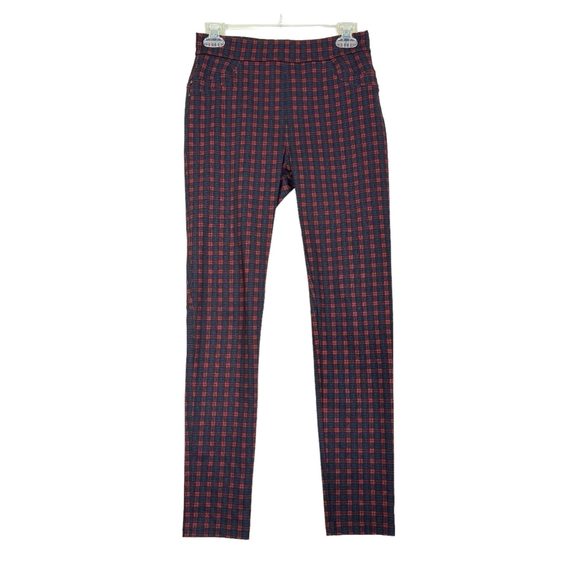 Anthropologie Pants - Anthropology Sanctuary Findley Plaid Red and Blue Leggings Size Small